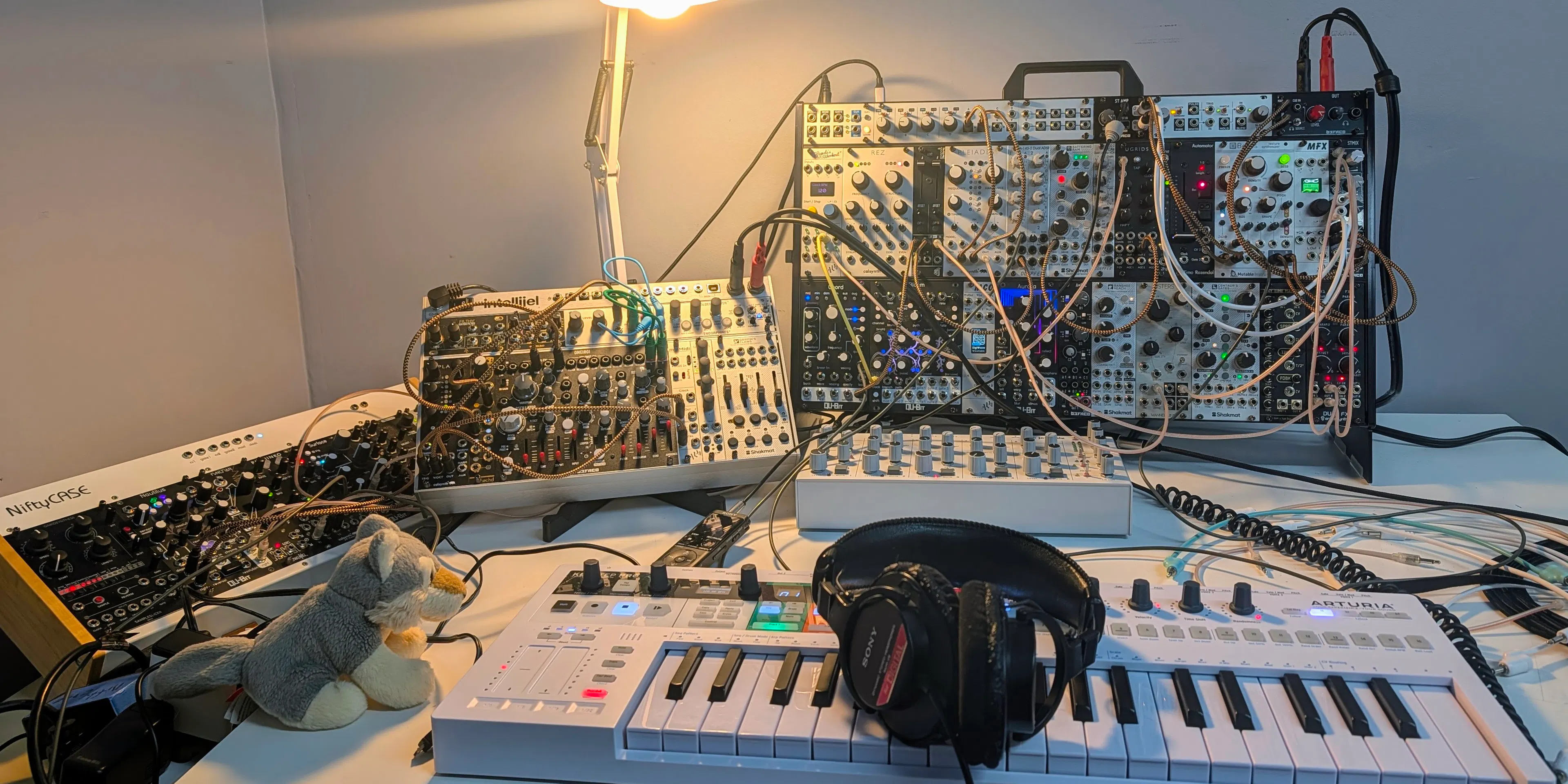 Synths and modular gear at the Art14 residency, week one